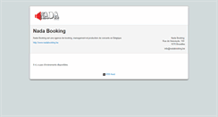 Desktop Screenshot of nadabooking.fikket.com